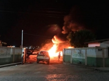 Criminosos incendeiam dois nibus do transporte pblico de Cascavel