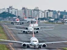 Aeroporto congestionado
