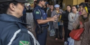 Guarda Municipal refora aes de segurana no transporte coletivo em Curitiba.